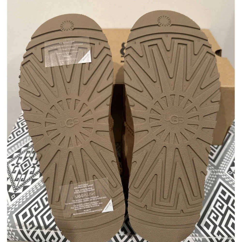 UGG Youth Size 6/ EU 38 Bea Mary Jane‎ Chunky Platform Mules Chestnut Authentic